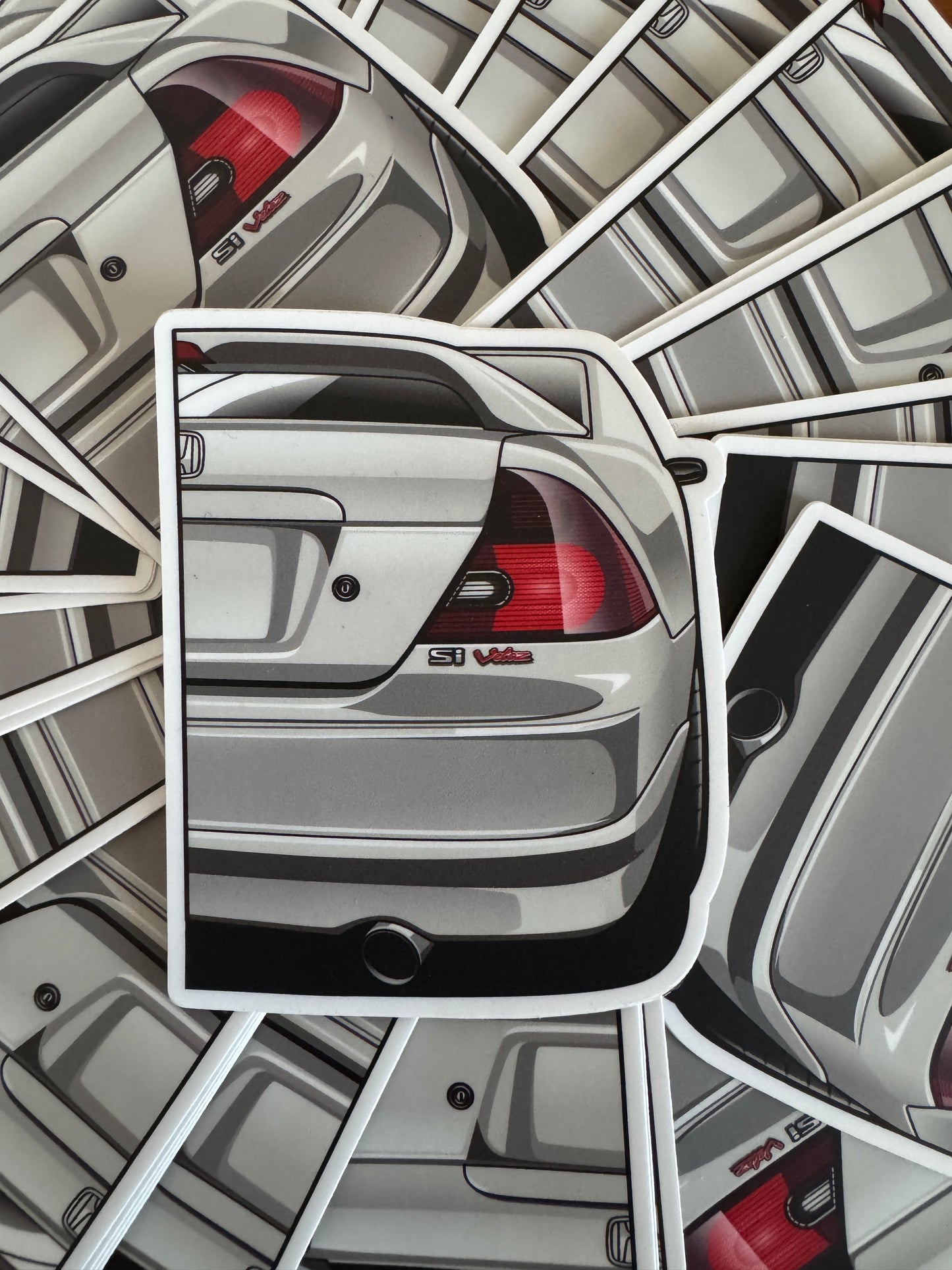 2002 Honda Civic Sticker(Rear Profile)