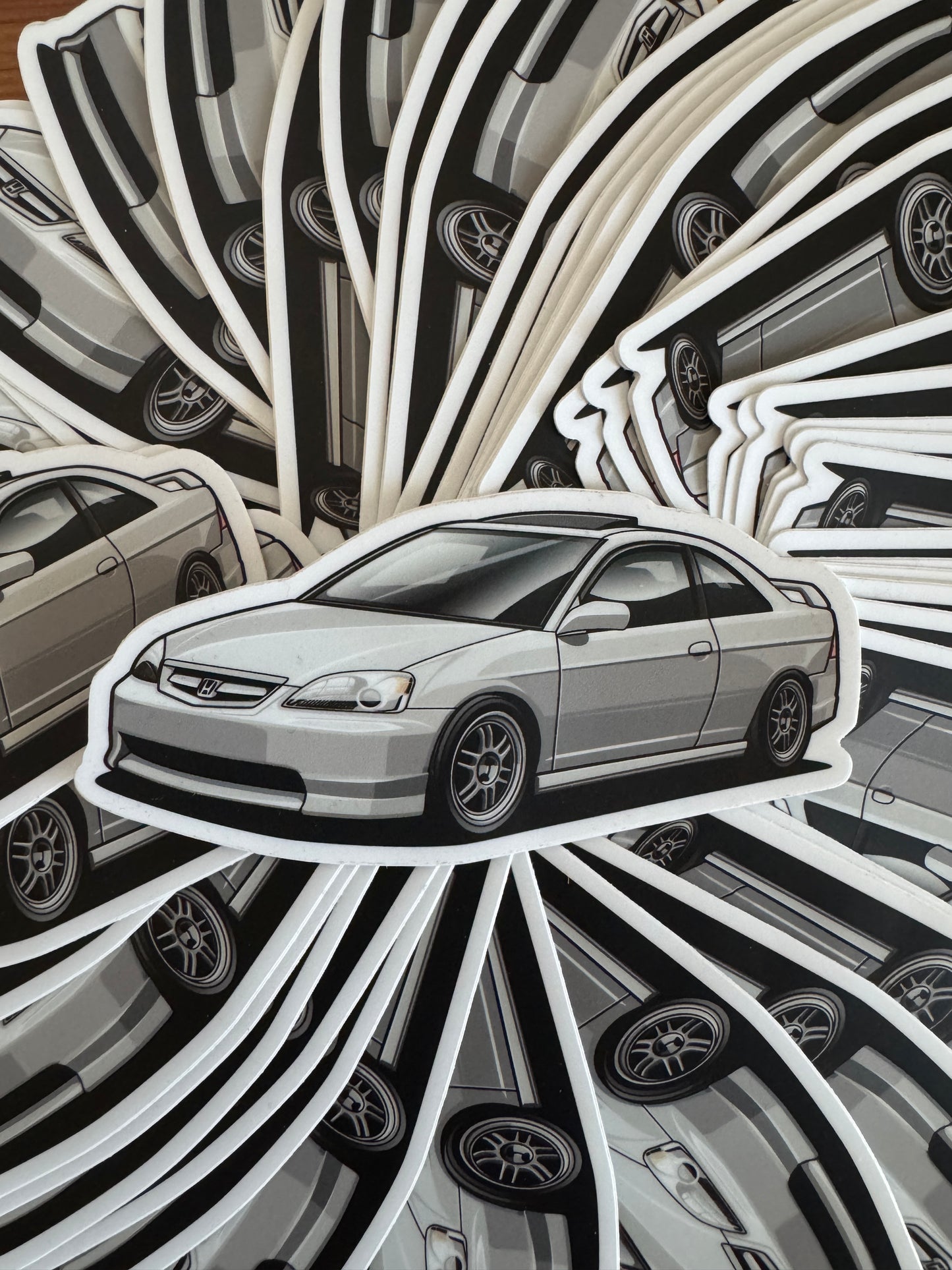 2002 Honda Civic Sticker(Side Profile)