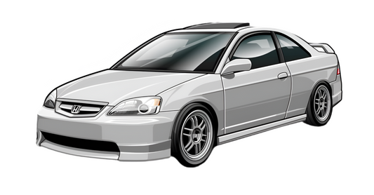 2002 Honda Civic Sticker(Side Profile)